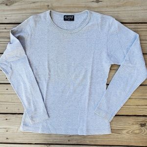Alore Grey Long Sleeve T-Shirt Women's Large